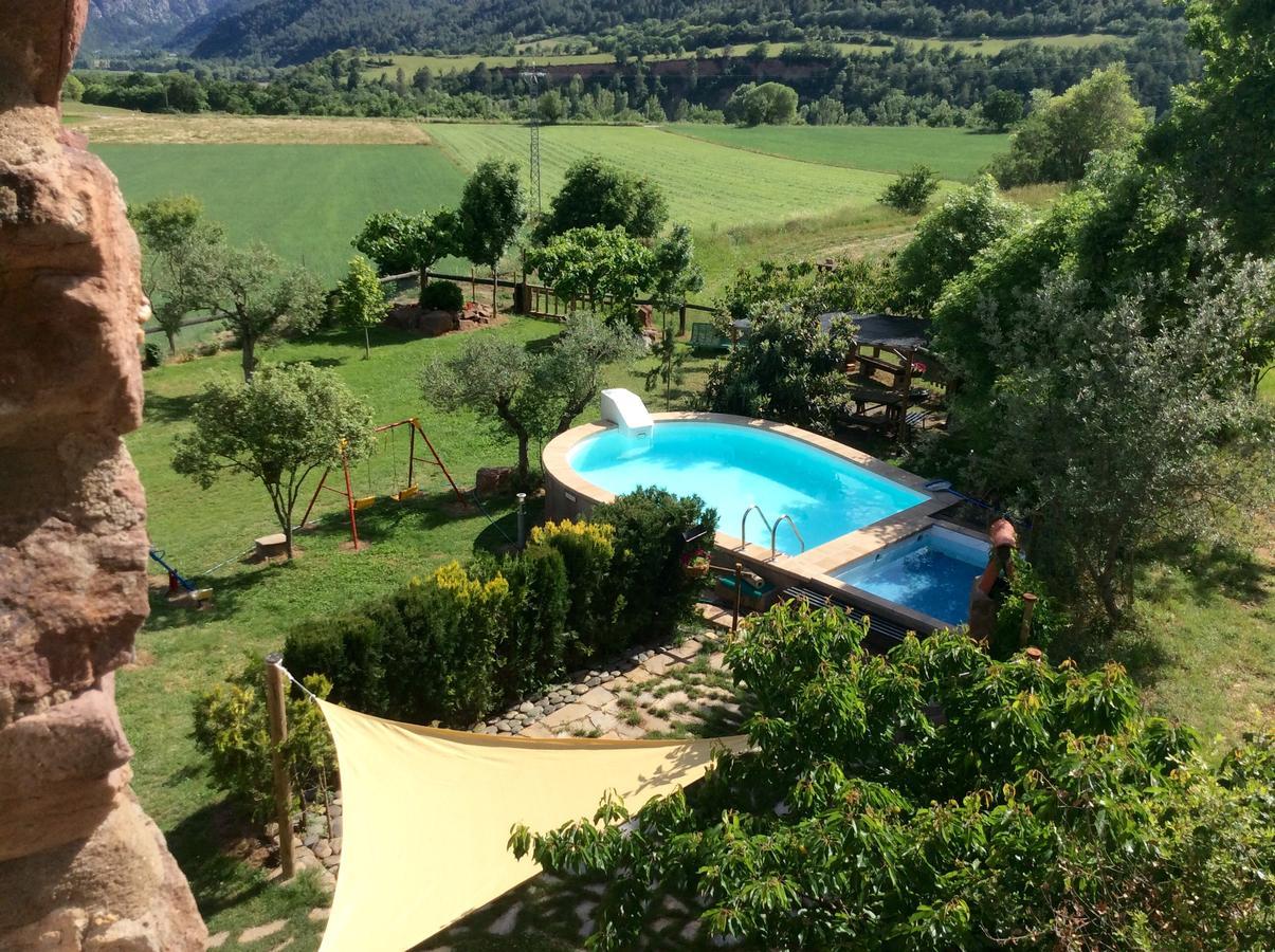 Casa Rural Con Piscina Y Vistas Al Valle - Cal Pallares Argestues 外观 照片